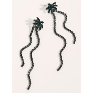 Rollercoaster Rhinestone Dangle Earrings